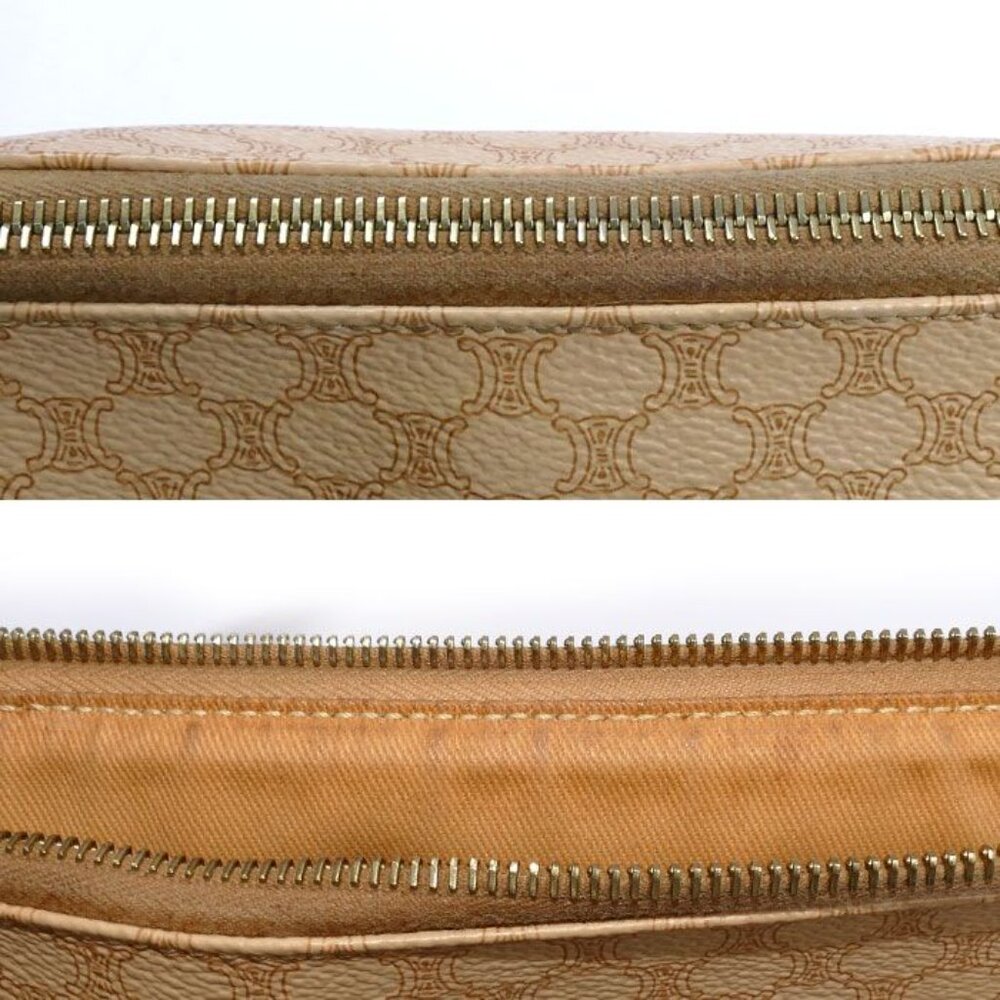 Celine Macadam Pattern Accessory Pouch Beige - image 7